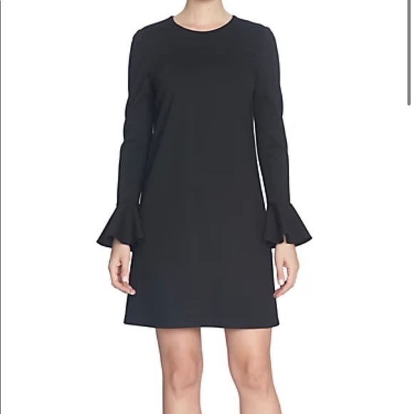 Bell sleeve ponte dress - Picture 1 of 4